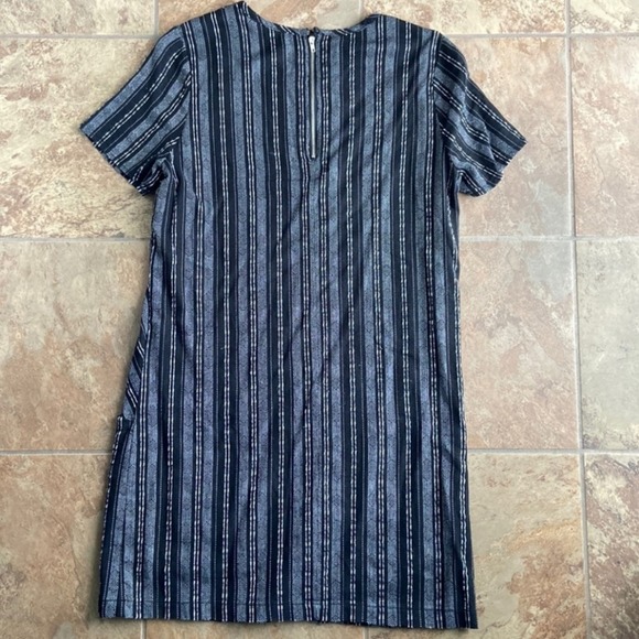 Paper Crane Linen Blend Black and White Pocket Dress size Large - Picture 2 of 9
